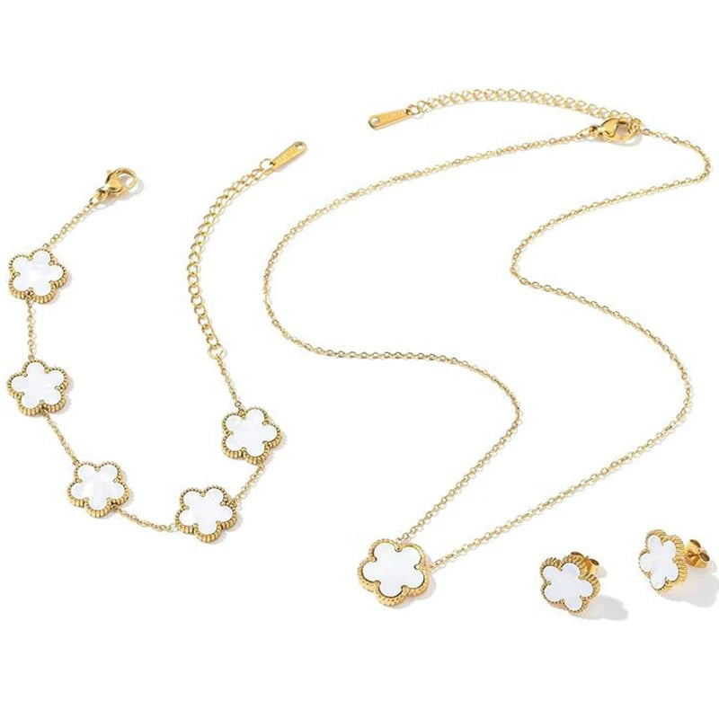 Gold Plated Clover Necklace