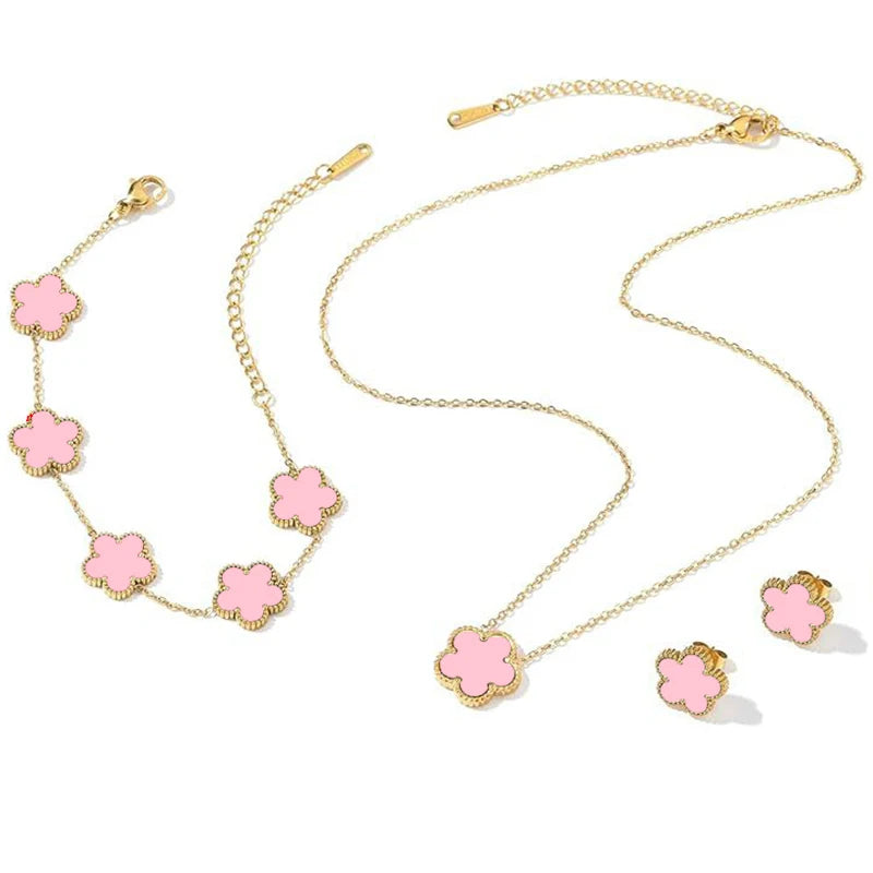 Gold Plated Clover Necklace