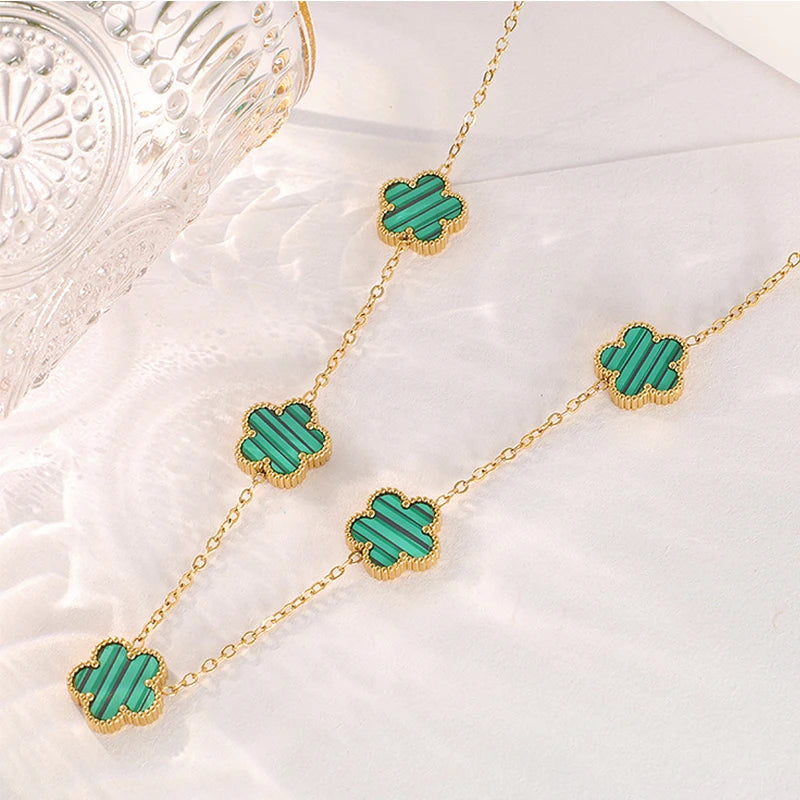 Gold Plated Clover Necklace