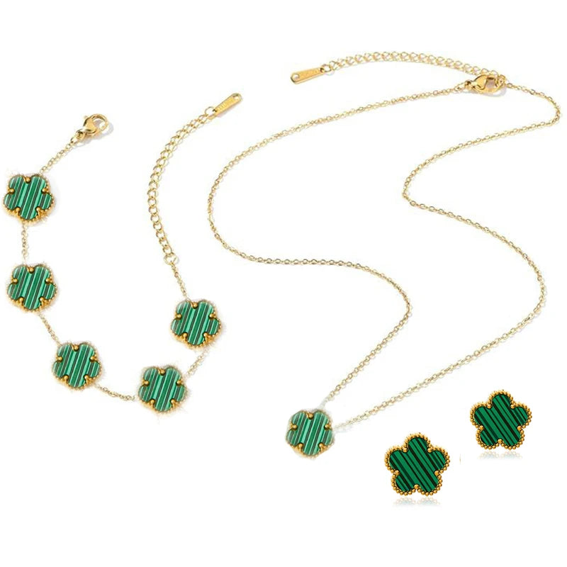 Gold Plated Clover Necklace