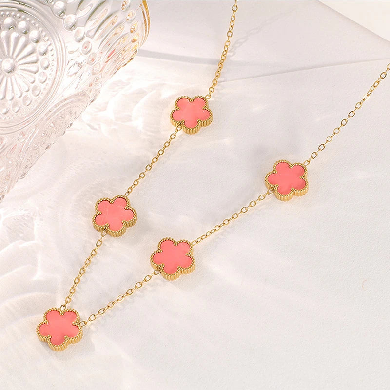 Gold Plated Clover Necklace