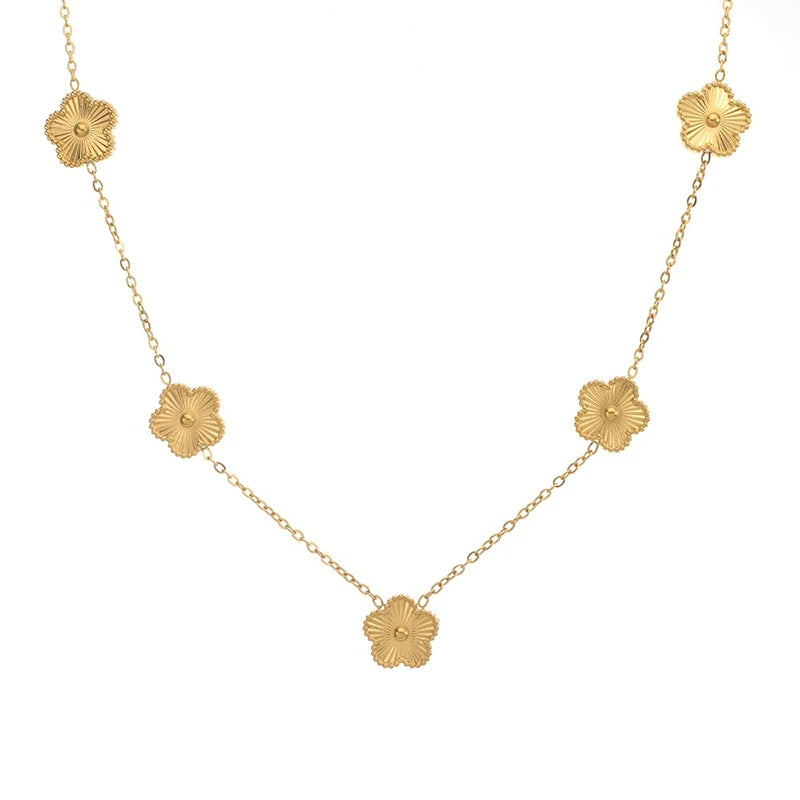 Gold Plated Clover Necklace