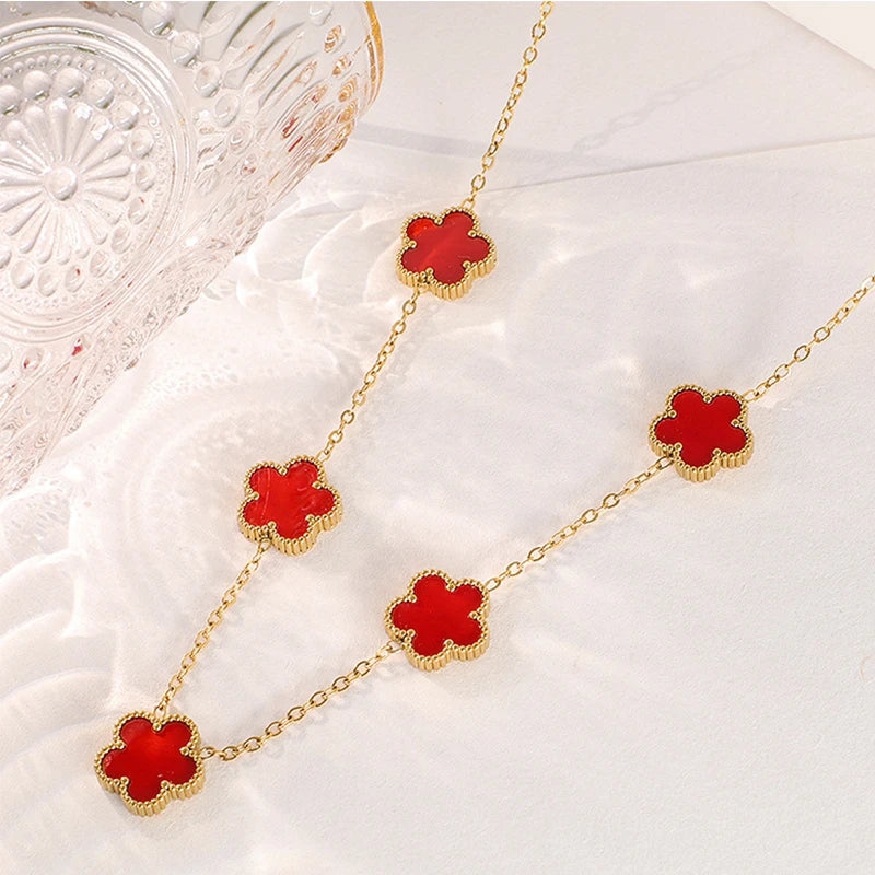 Gold Plated Clover Necklace